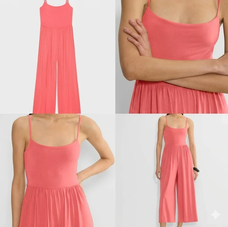 Aritzia Wilfred macacão amplo fluido rosa – photo 8